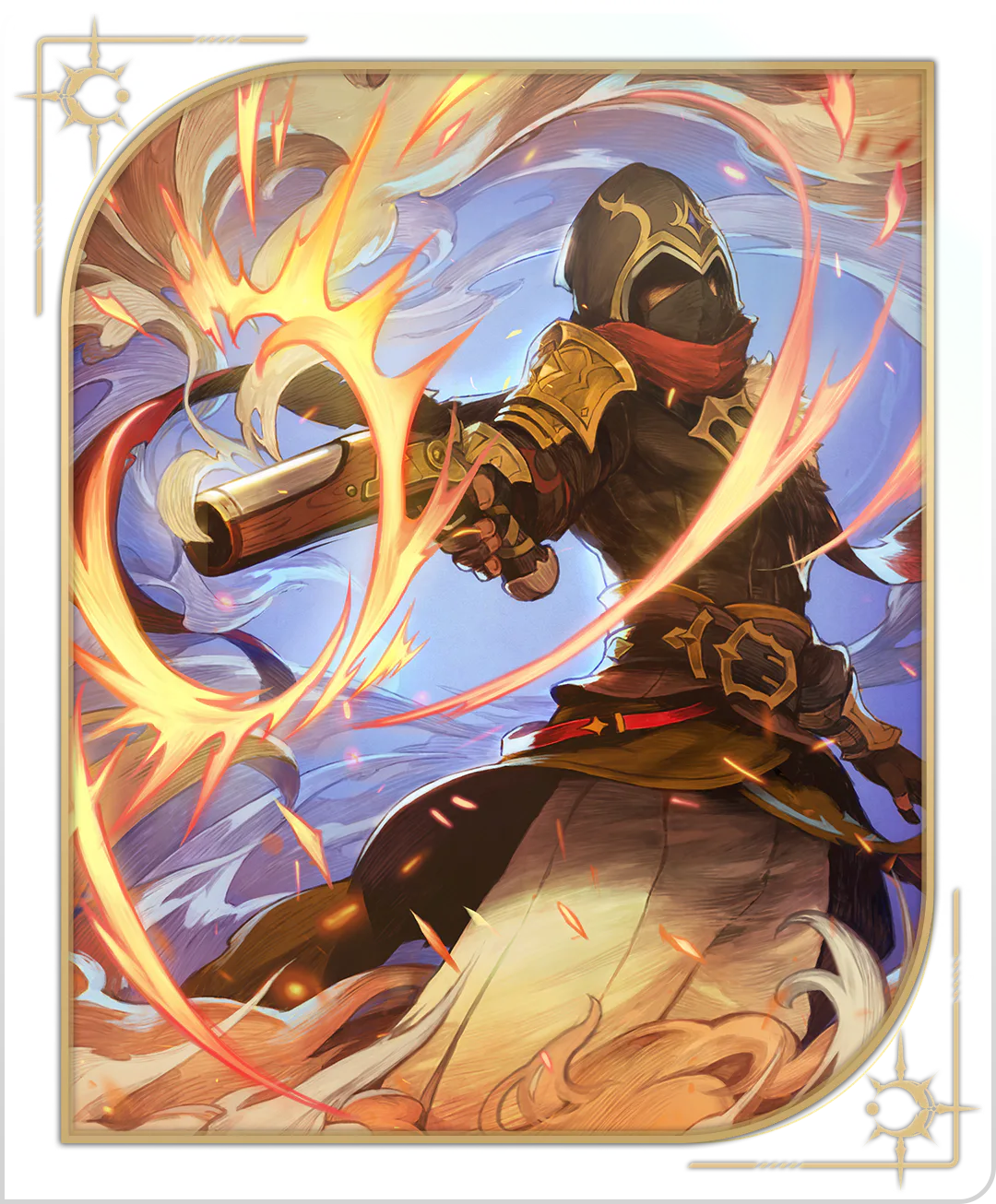 A flame that cuts through the moment