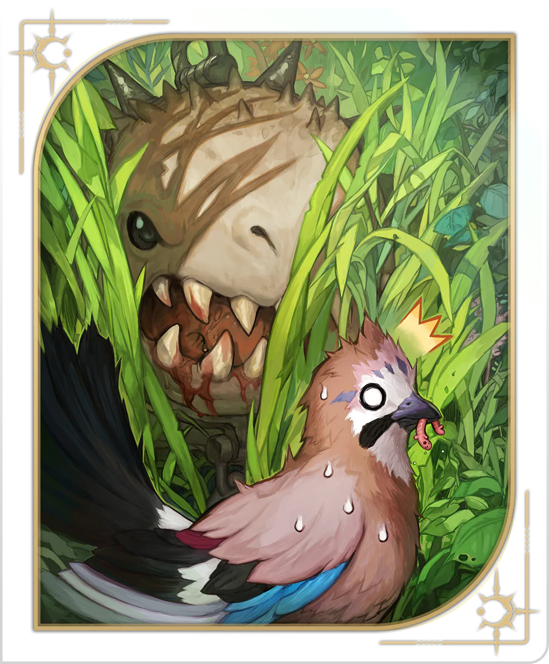 Fangs lurking in the thicket